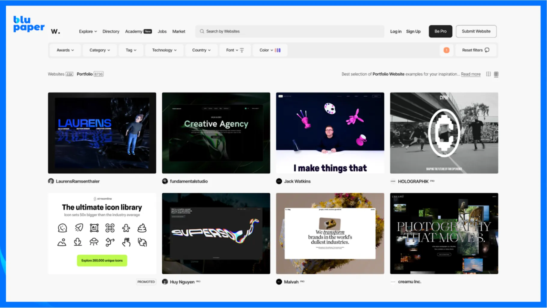 awwwards แบบเว็บไซต์ระดับรางวัลจากทั่วโลก